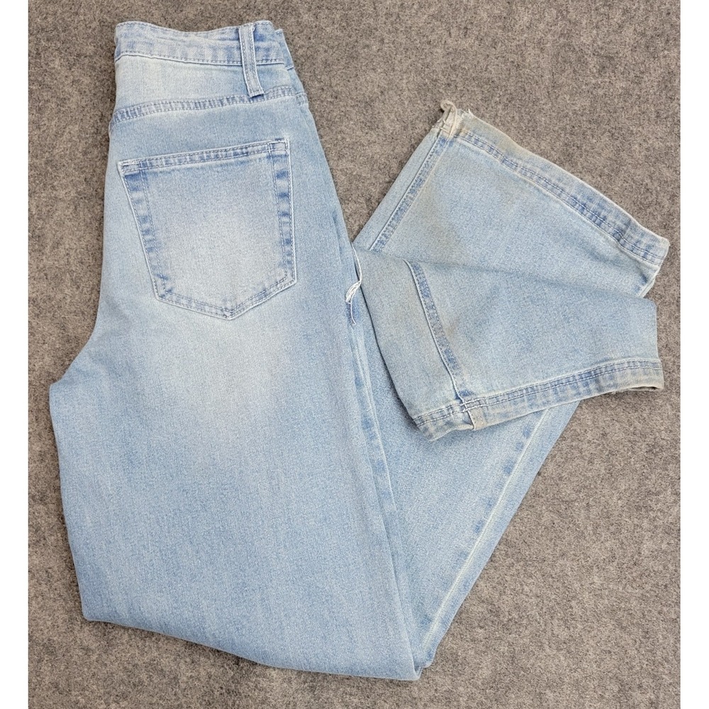 Juicy Couture Jeans Womens 3/26 Light Wash Flare Leg Distressed Y2K Grunge 2000s